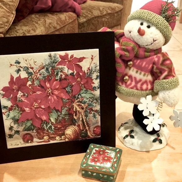 Two Framed Tiles Hot Plates Set - Picture 3 of 7